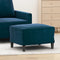vidaXL - Voetenbank - 60x50x41 - cm - fluweel - blauw