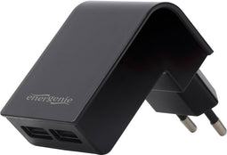 Gembird EG-U2C2A-CAR-02 - USB-autolader 2-poorts 5 V / 2.1 A - Ingebouwde beveiliging - Zwart