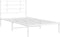 vidaXL - Bedframe - met - hoofdbord - metaal - wit - 100x190 - cm