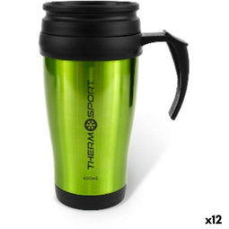Thermische Beker met Deksel ThermoSport 400 ml (12 Stuks)