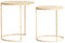 Light & Living Sadar - Bijzettafel set - Ø52x46cm + Ø50x40cm - Bruin (2 stuks)