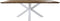 Tafel Fishbone Rechthoek - 240x100x76 - Naturel/wit - Eiken/metaal