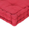 vidaXL - Palletvloerkussen - 120x40x7 - cm - katoen - bordeauxrood