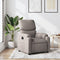 Fauteuil verstelbaar stof taupe