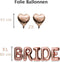 Happy Goods Bride to Be - Vrijgezellenfeest Versiering - 38 Stuks - Rosé Goud (38 stuks)