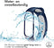 iMoshion Bandje Geschikt voor Xiaomi Mi Band 5 / 6 - iMoshion Siliconen sport band met inkliksysteem ronde drukknoop - Blauw