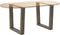 vidaXL - Eettafelpoten - 2 - st - V-vormig - 60x(42-43,3) - cm - staal - naturel