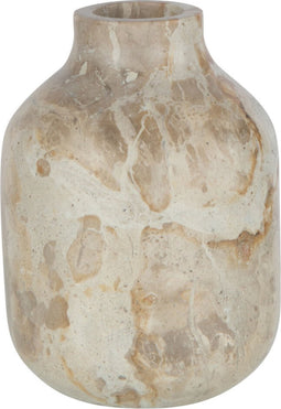 J-Line vaas Fles Marmer - steen - beige - large