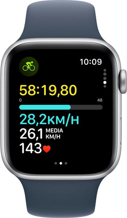 Apple Watch SE OLED 44 mm Digitaal 368 x 448 Pixels Touchscreen 4G Zilver Wifi GPS