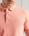 Superdry La Beach Poloshirt - Slim fit - 100% organisch katoen - Oranje