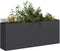 vidaXL - Plantenbak - 200x40x80 - cm - koudgewalst - staal - zwart