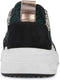 PS Poelman Carocel - Dames Sneakers - Furry Luipaard Print en Metallic - Zwart Multi - Maat 39