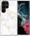 iMoshion Hoesje Geschikt voor Samsung Galaxy S23 Ultra Hoesje Siliconen - iMoshion Design hoesje - Wit / White Marble