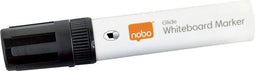 Viltstift Nobo whiteboard Glide schuin zwart 12mm | 4 stuks