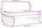 vidaXL - Middenbank - 120x80 - cm - massief - grenenhout - zwart