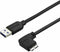 Startech.com USB 3.0 Micro kabel - Haaks naar rechts - 50cm - Zwart
