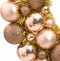 vidaXL - Kerstkrans - 45 - cm - polystyreen - roségoud