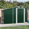 vidaXL - Tuinschuur - 277x93x179 - cm - gegalvaniseerd - staal - groen