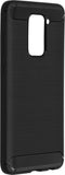 Hoesje Siliconen Geschikt voor Xiaomi Redmi Note 9 - Brushed Backcover - Zwart