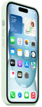 Apple iPhone 15 - Siliconehoesje met MagSafe - Zacht mintgroen