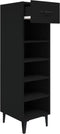 vidaXL - Schoenenkast - 30x35x105 - cm - bewerkt - hout - zwart