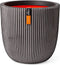 Capi Europe - Bloempot bol Groove NL - Breukbestendig - Antraciet - Ø29 cm