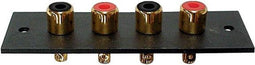4P Amp Rca Plug - Verguld