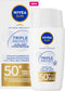 NIVEA SUN UV Face Specialist Triple Protect Ultralichte Zonnebrand Gezicht - SPF 50+ - Trekt Snel In - Drievoudige bescherming - Met Hyaluronzuur - 40 ml