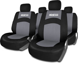 Sparco Autostoelhoezenset - Universeel - Afwasbaar - Grijs
