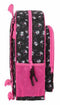 Safta Kuromi - Schoolrugzak - Ergonomische padding - Zwart Fuchsia - 32 x 38 x 12 cm