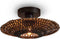 GOOD&MOJO Plafonniere Kalimantan - Bamboe Zwart - Ø30cm - Modern