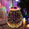 Perfect Cadeau | Handgemaakte Glazen Oliebrander - 3D Vuurwerkeffect voor Sfeer en Geur