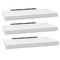 Woltu Wandplank Set RG9372ws-3 - Set van 3 Zwevende Wandplanken - MDF Hout - Wit - 40 x 22,9 x 3,8