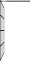 vidaXL - Inloopdouchewand - 90x195 - cm - transparant - gehard - glas