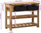vidaXL - Wandtafel - 100x35x75 - cm - massief - mangohout