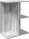 vidaXL - Nachtkastje - 46,5x29x61 - cm - bewerkt - hout - grijs - sonoma - eikenkleur