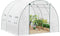 Woltu Foliekas Broeikas Wit 300 x 300 x 200 cm - Ruime Tomatenkas met Deur en 6 Ramen - Stalen Frame