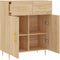 vidaXL - Dressoir - 69,5x34x90 - cm - bewerkt - hout - sonoma - eikenkleurig