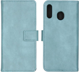 iMoshion Hoesje Geschikt voor Samsung Galaxy M20 Power Hoesje Met Pasjeshouder - iMoshion Luxe Bookcase - Lichtblauw