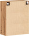 vidaXL - Dressoir - 69,5x34x90 - cm - bewerkt - hout - artisanaal - eikenkleur