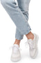 PS Poelman KEVIN - Heren sneakers - Leer en suede - Wit - Maat 44