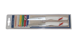 Robert Herder Molenmes - Schilmesje - RVS - Wit handvat (2 stuks)