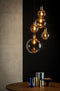 Lucide JULIUS - Hanglamp - 5xE27 - Dimbaar - Fumé