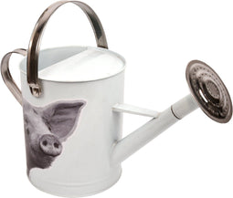 Esschert Design Gieter Varken 5 Liter 44,5 X 25 Cm Zink Wit