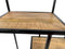 SVJ Kast Rechthoekig - 0 x 75 x 115 cm - Ijzer/Hout - Zwart