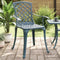 vidaXL - Tuinstoelen - 2 - st - gietaluminium - groen