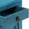 vidaXL - Nachtkastje - 40x30x50 - cm - massief - mangohout - blauw