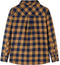 vidaXL - Kinderoverhemd - geruit - 92 - cognackleurig - en - blauw