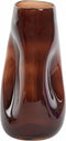 Light & Living Vaas Ranua - Glas - Bruin - 18 x 35 x 18 cm (BxHxD)
