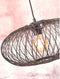 GOOD&MOJO Hanglamp Cango - Bamboe Zwart - Ø40cm - - Hanglampen Eetkamer, Slaapkamer, Woonkamer